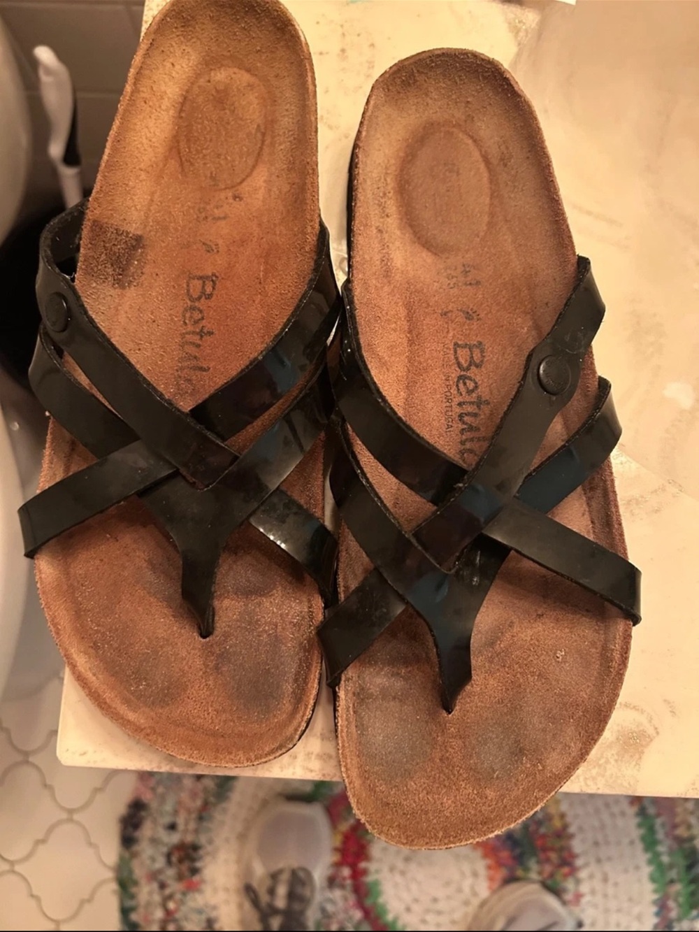 Women’s betula crossed strap sandals 41
